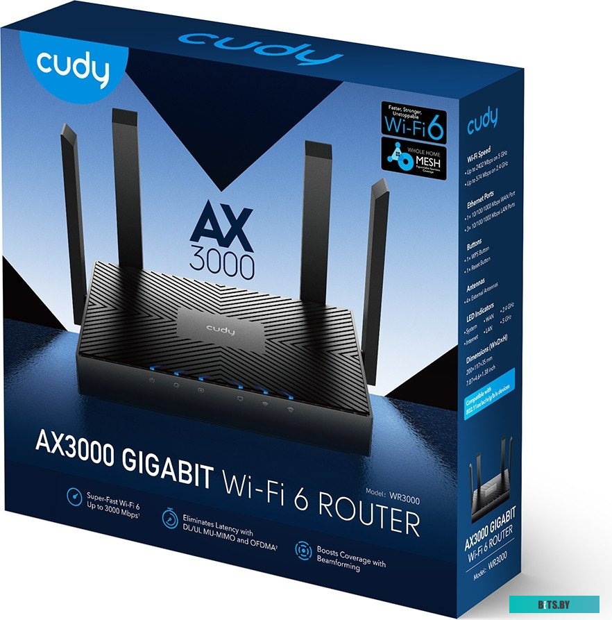 Роутер Wi-Fi 6 Cudy WR3000 1.0
