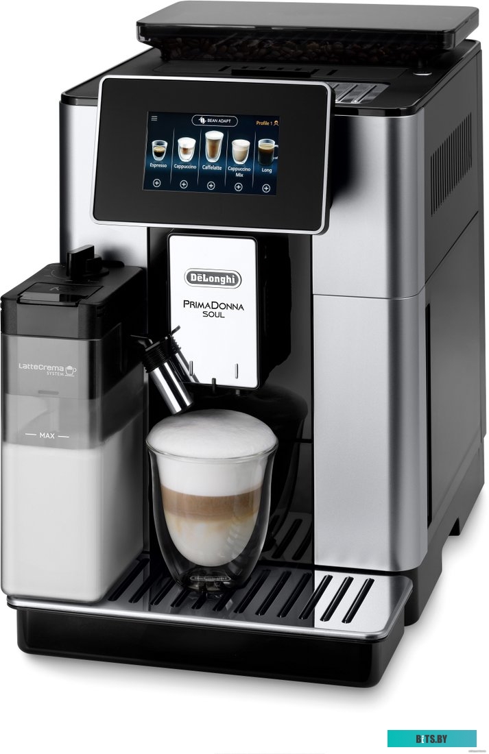 ECAM610.55.SB Кофемашина Delonghi ECAM610.55.SB 1450Вт черный/серебристый