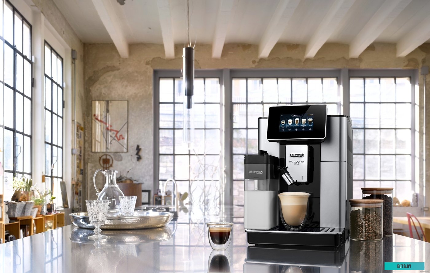 ECAM610.55.SB Кофемашина Delonghi ECAM610.55.SB 1450Вт черный/серебристый