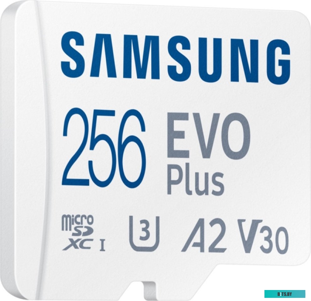 Флеш карта microSDXC 256GB Samsung EVO Plus Class 10, A2, V30, R160 МБ/с, <MB-MC256SA/APC> MB-MC256SA/APC