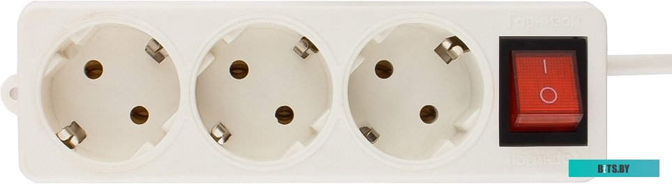 Сетевой фильтр (удлинитель) Гарнизон 3 розетки, белый, 2 м (ELB-G3-W-2)