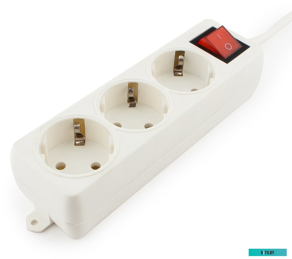 Сетевой фильтр (удлинитель) Гарнизон 3 розетки, белый, 2 м (ELB-G3-W-2)