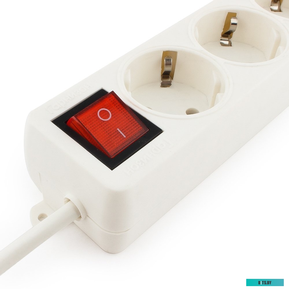 Сетевой фильтр (удлинитель) Гарнизон 3 розетки, белый, 2 м (ELB-G3-W-2)