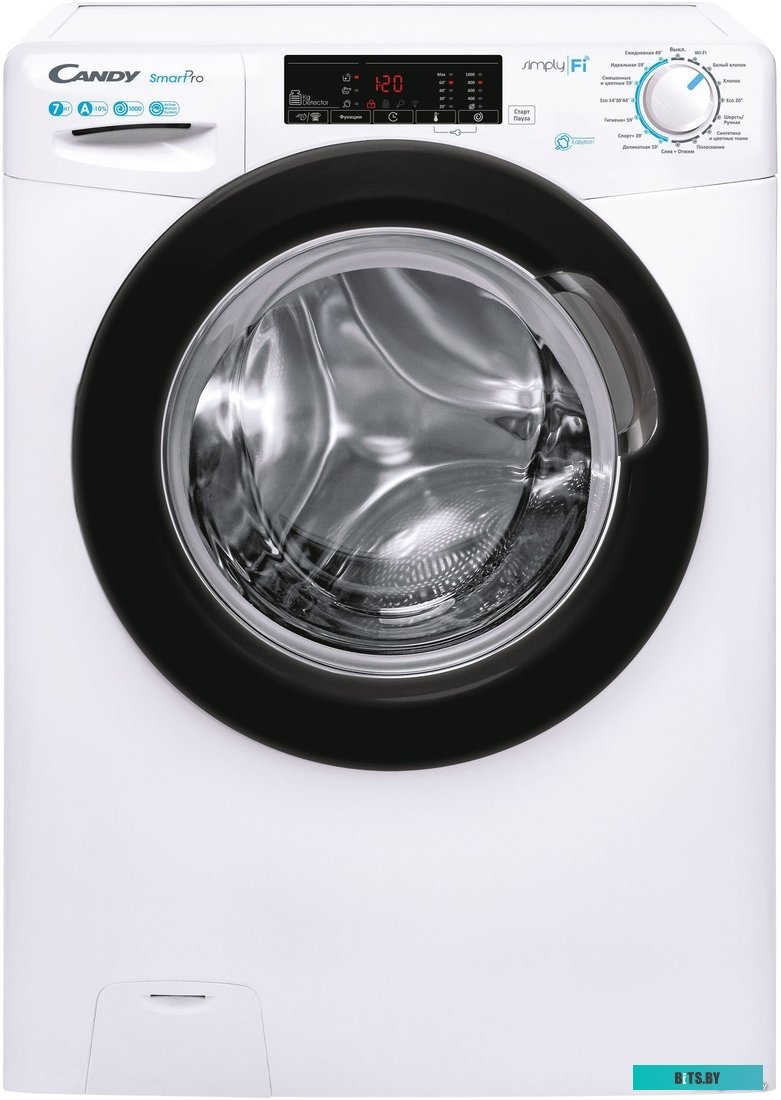 31010592 Стиральная машина суперузкая Candy Smart Pro CSO34 106TB1/2-07, с фронтальной загрузкой, с паром, 6кг, 1000об/мин