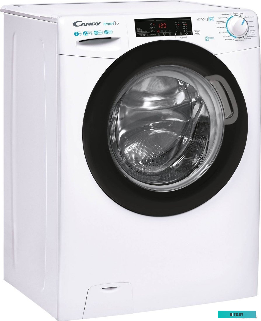 31010592 Стиральная машина суперузкая Candy Smart Pro CSO34 106TB1/2-07, с фронтальной загрузкой, с паром, 6кг, 1000об/мин