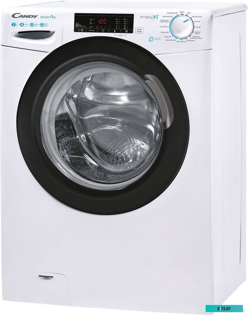 31010592 Стиральная машина суперузкая Candy Smart Pro CSO34 106TB1/2-07, с фронтальной загрузкой, с паром, 6кг, 1000об/мин