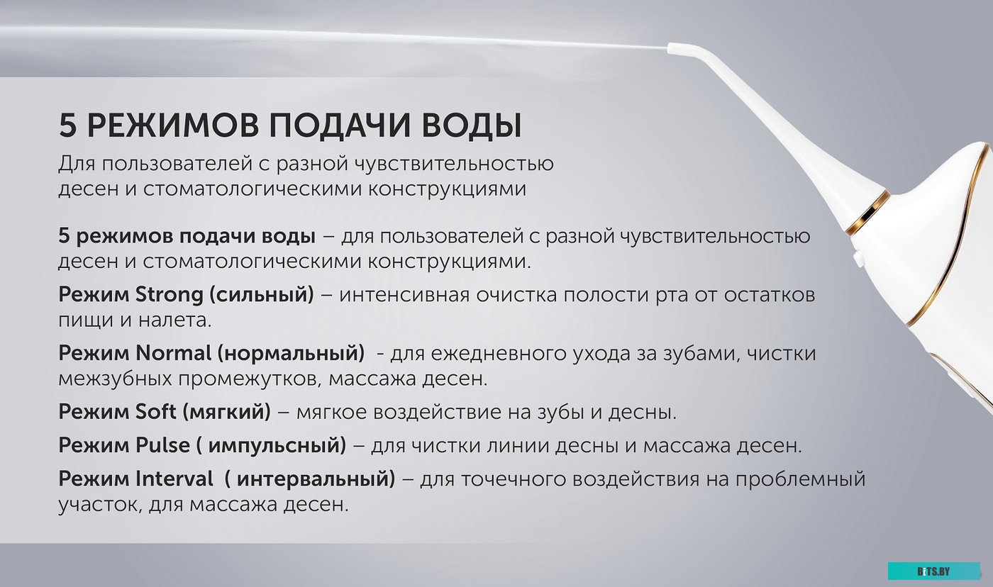 PWF 0201 Ирригатор Polaris PWF 0201 цвет:розовый