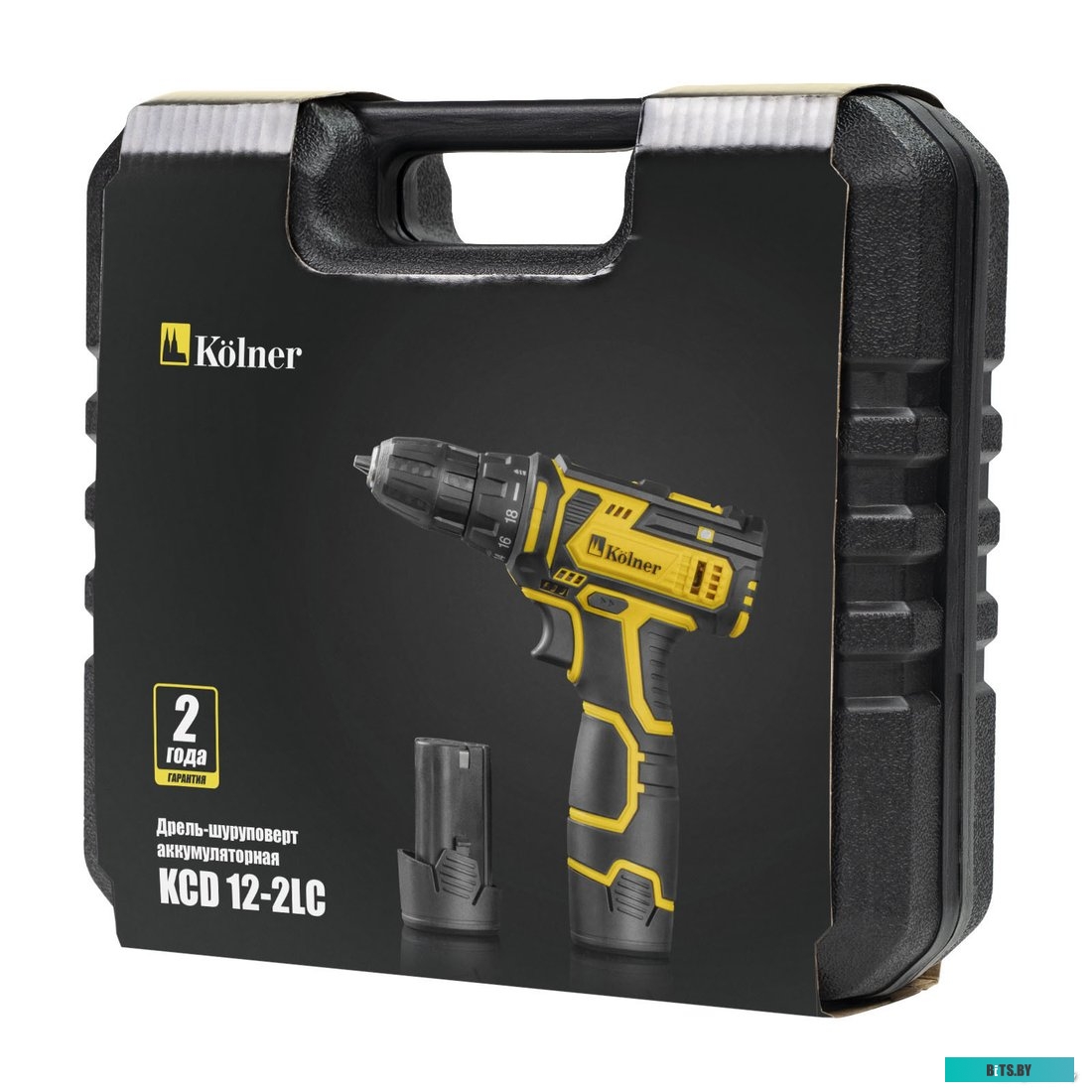Дрель-шуруповерт Kolner KCD 12-2LC (с 2-мя АКБ, оснастка, кейс)