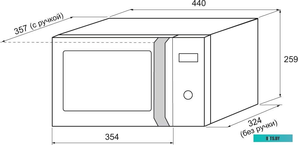 Микроволновая печь Krona Quantum 44 WH/IX