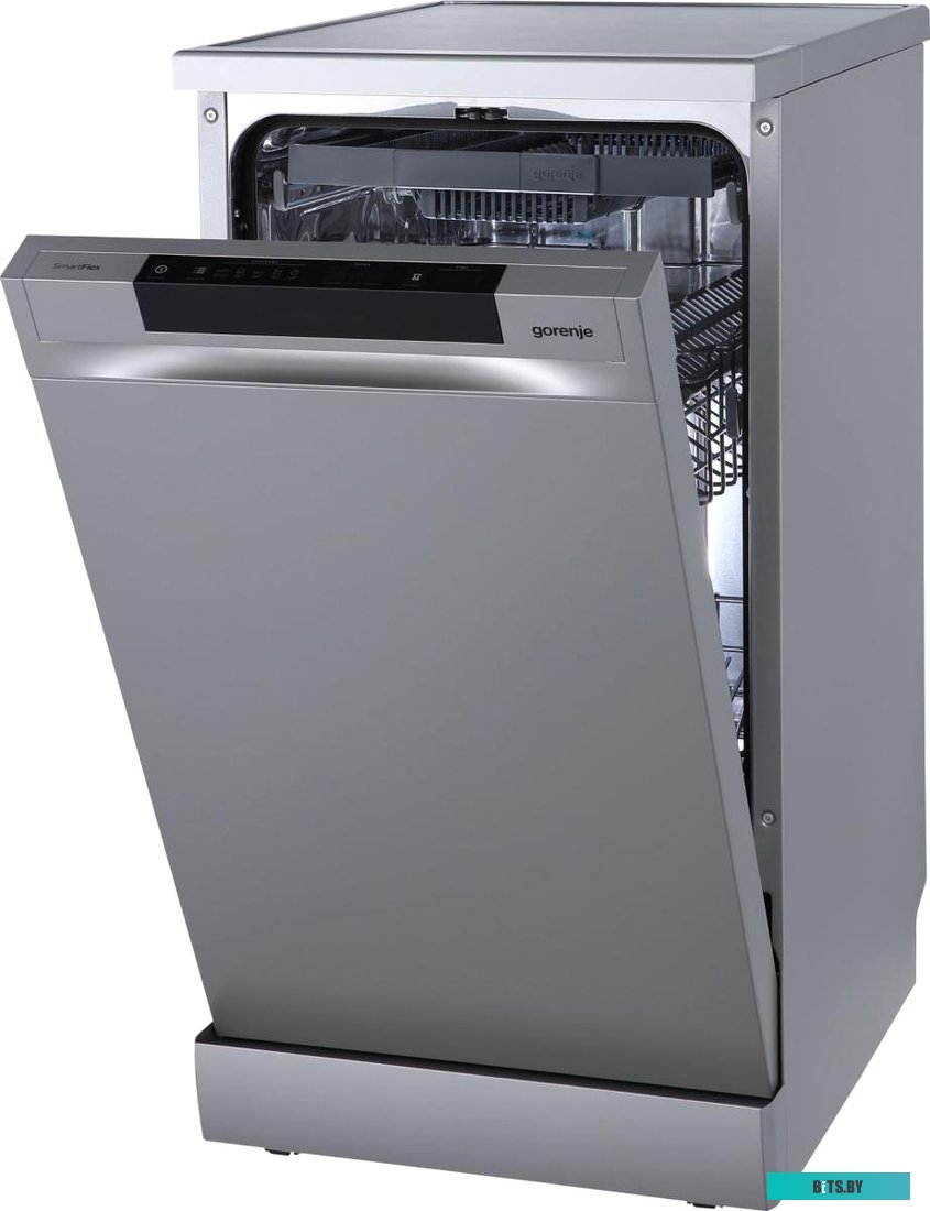 GS541D10X Посудомоечная машина Gorenje GS541D10X,  узкая, напольная, 44.8см, загрузка 11 комплектов, нержавеющая сталь
