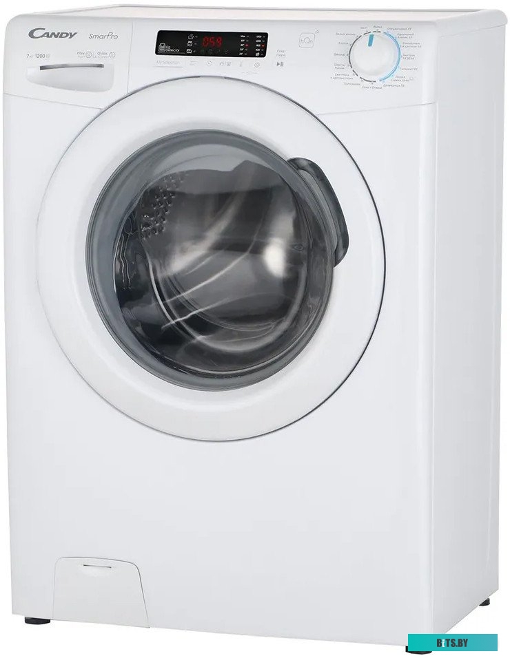CSH41273DW/2-07 Стиральная машина Candy Smart Pro CSH41273DW/2-07, с фронтальной загрузкой, с паром, 7кг, 1200об/мин