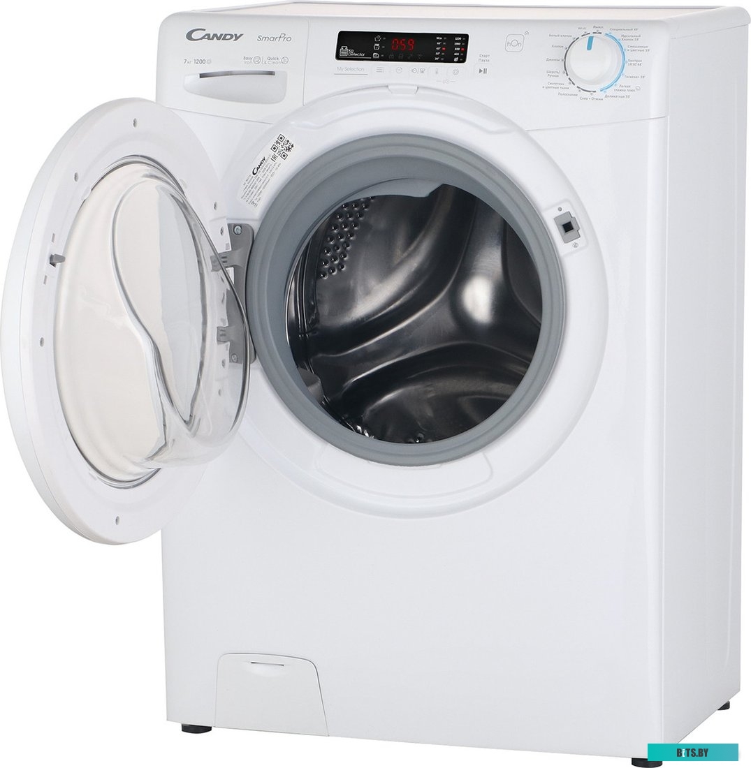 CSH41273DW/2-07 Стиральная машина Candy Smart Pro CSH41273DW/2-07, с фронтальной загрузкой, с паром, 7кг, 1200об/мин