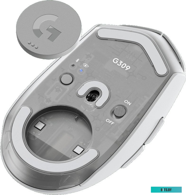 Мышь беспроводная Logitech G309 Lightspeed белый, 25600 dpi, радиоканал, Bluetooth, USB, кнопки - 6 910-007207