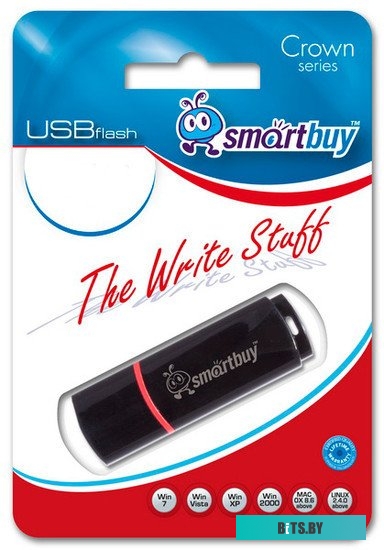 USB накопитель (Флешка) Smart Buy Crown Black 64GB (SB64GBCRW-K)