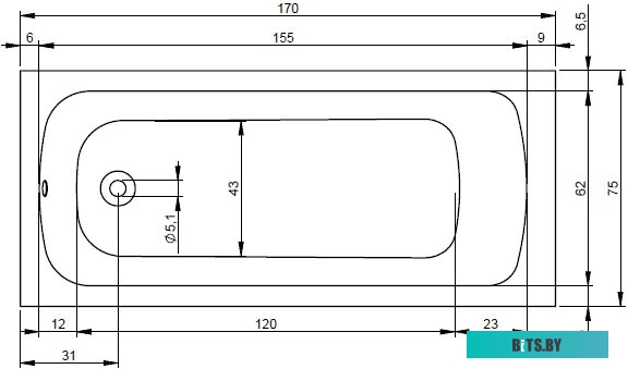 B-B310P Холодильный шкаф-витрина Б-Б310P БИРЮСА