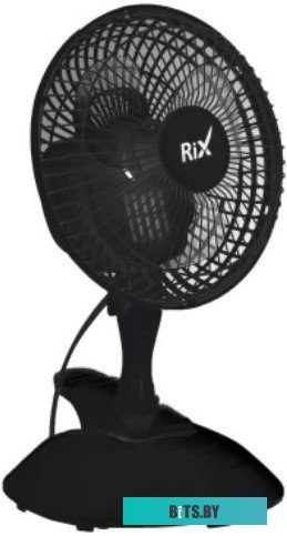 RDF-1500WB BLACK Вентилятор настольный Rix RDF-1500WB,  черный [rdf-1500wb black]