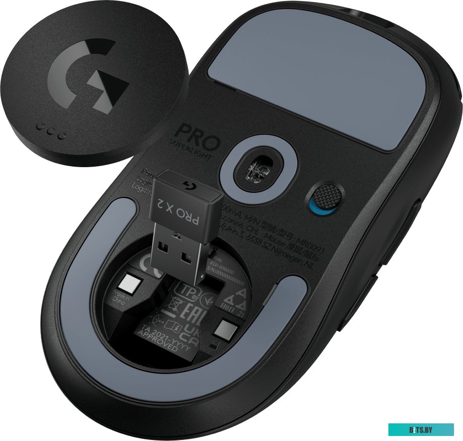Мышь Logitech G Pro X Superlight 2 черный оптическая 32000dpi беспров. USB/USB-C 4but (910-006632) 910-006632