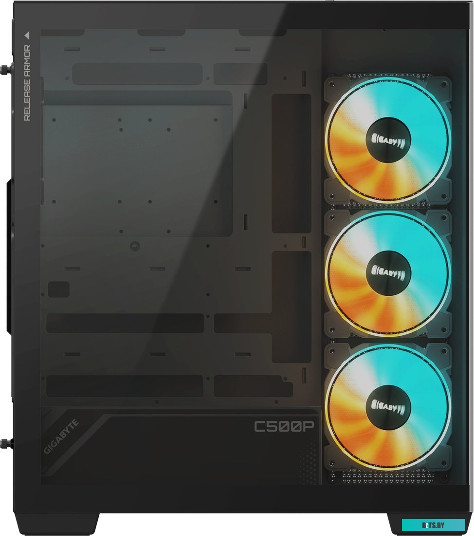 Корпус Gigabyte GB-C500PI ST белый без БП ATX 3x120mm 6x140mm 2xUSB3.0 1xUSB3.1 audio bott PSU 28300-C500W-1CKR