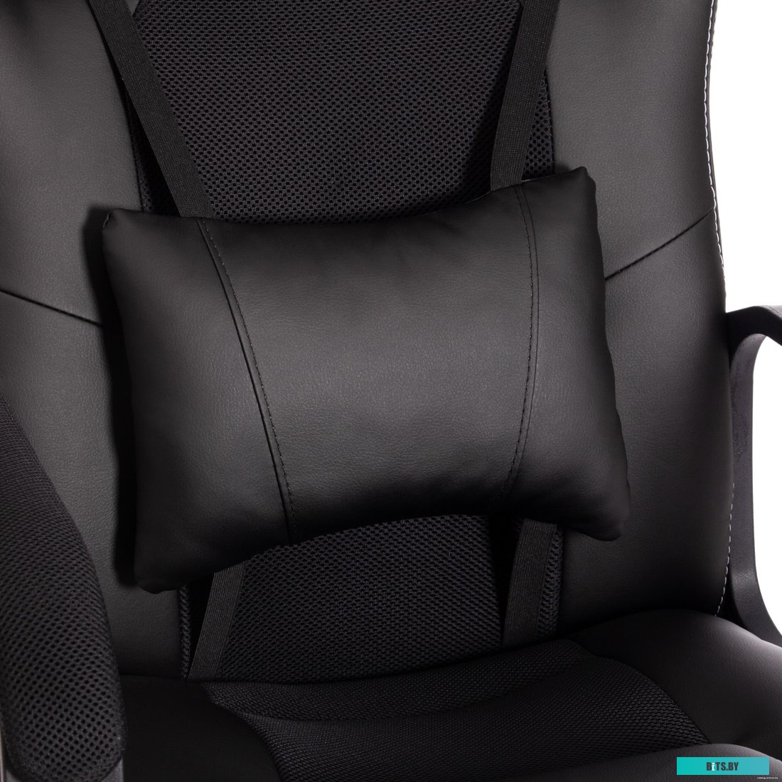 TetChair Driver (иск. кожа/ткань, черный/черный)