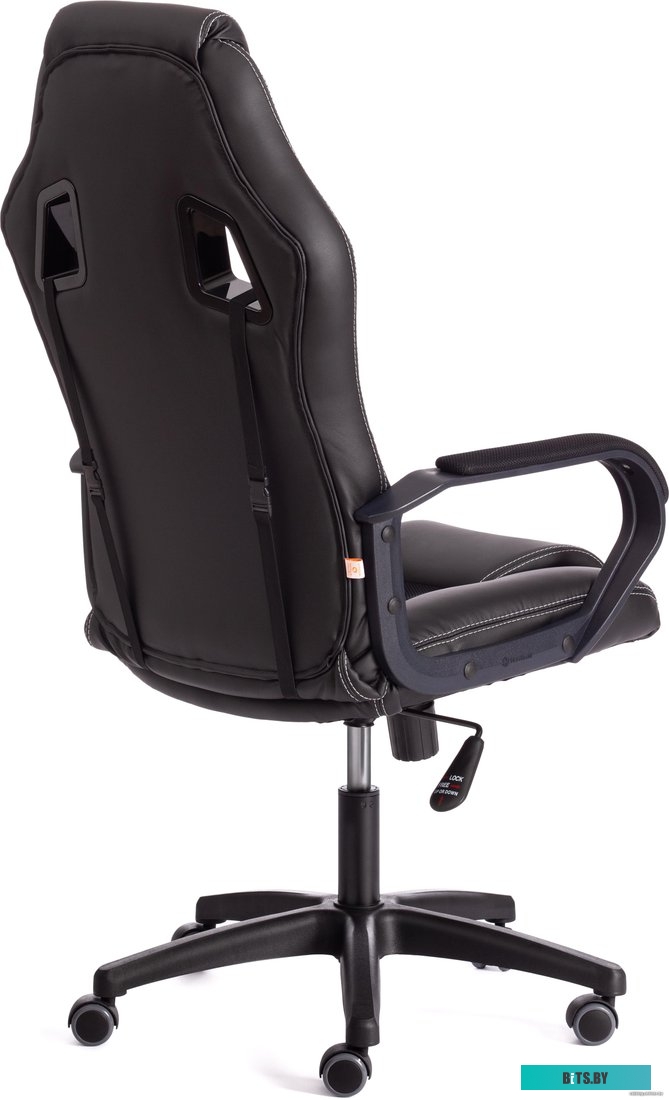 TetChair Driver (иск. кожа/ткань, черный/черный)