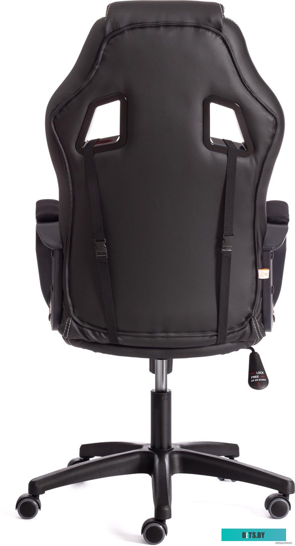 TetChair Driver (иск. кожа/ткань, черный/черный)