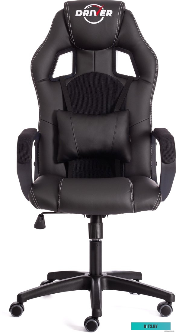 TetChair Driver (иск. кожа/ткань, черный/черный)