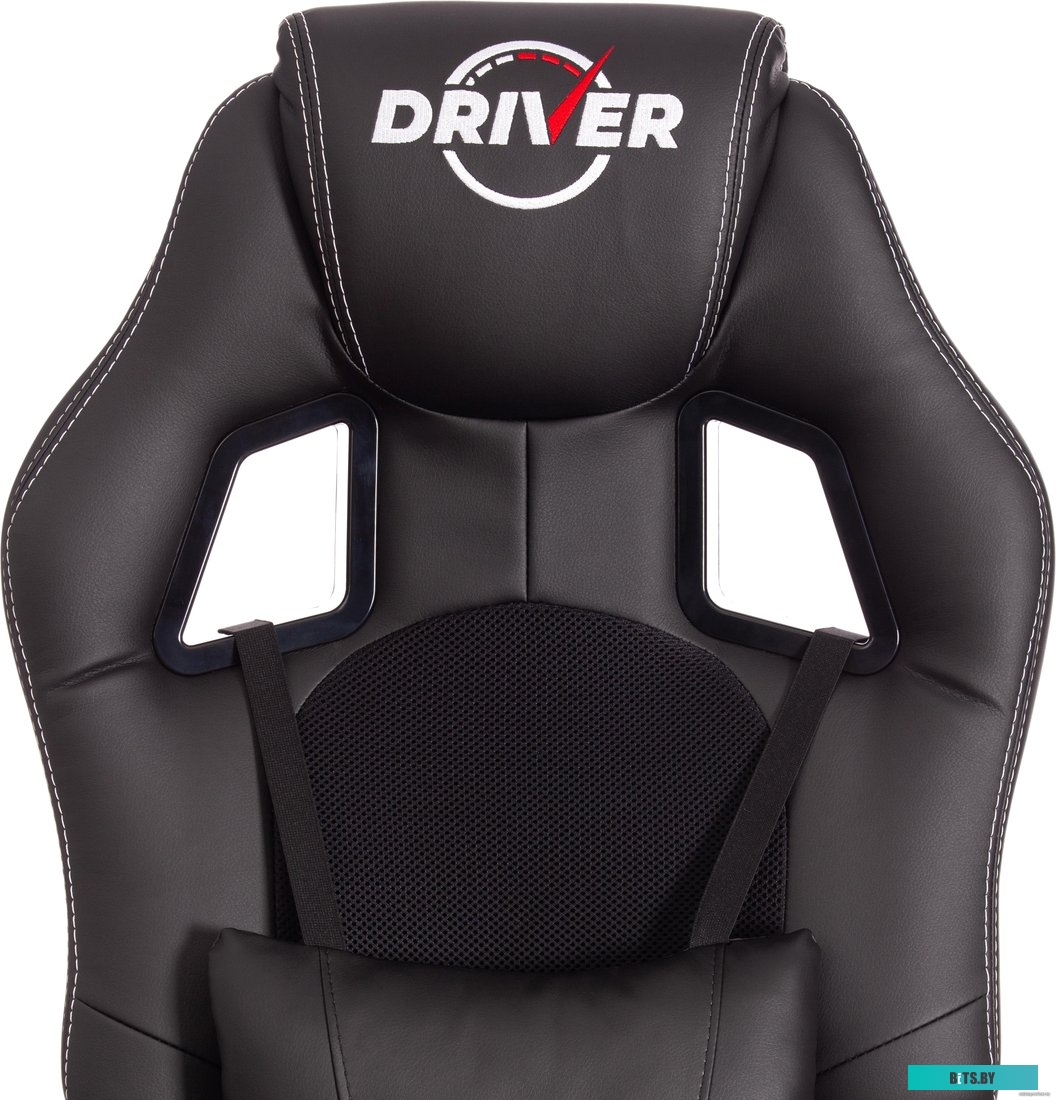TetChair Driver (иск. кожа/ткань, черный/черный)