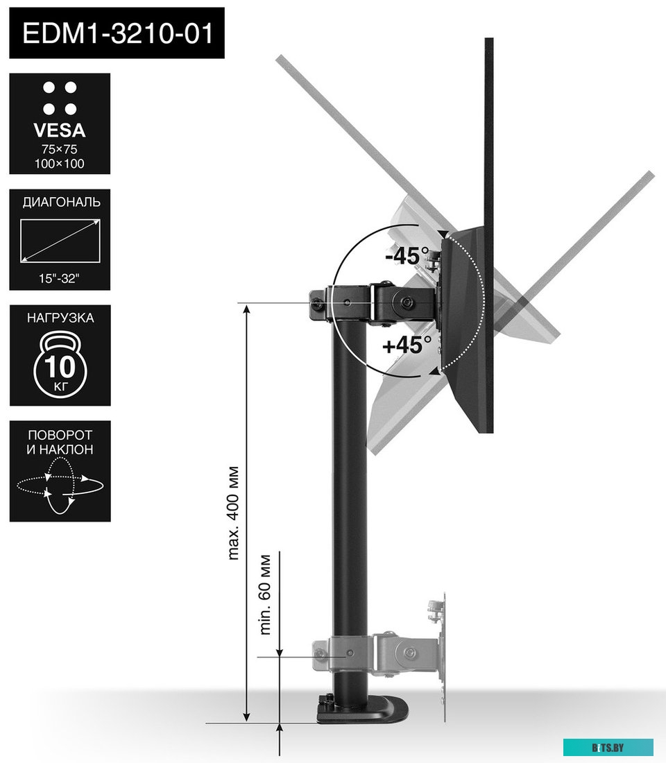 EX279354RUS Удлинитель ExeGate EX279354RUS EC-3-3W (3 розетки, 3м, евровилка, белый)