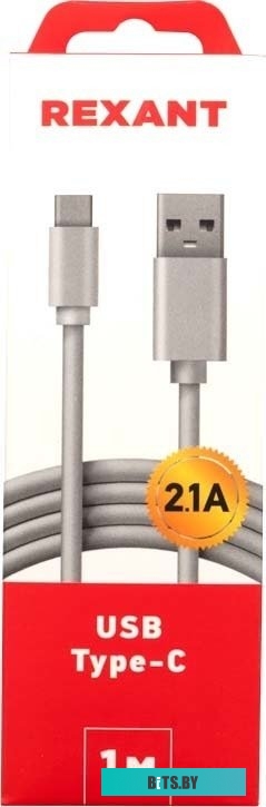 Адаптер Rexant 18-1895 USB Type-A - USB Type-C (1 м, белый)