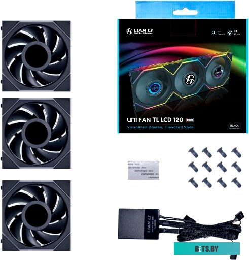 Вентилятор для корпуса Lian Li Uni Fan TL LCD 120 Reverse Triple Pack G99.12TLLCD3B.00
