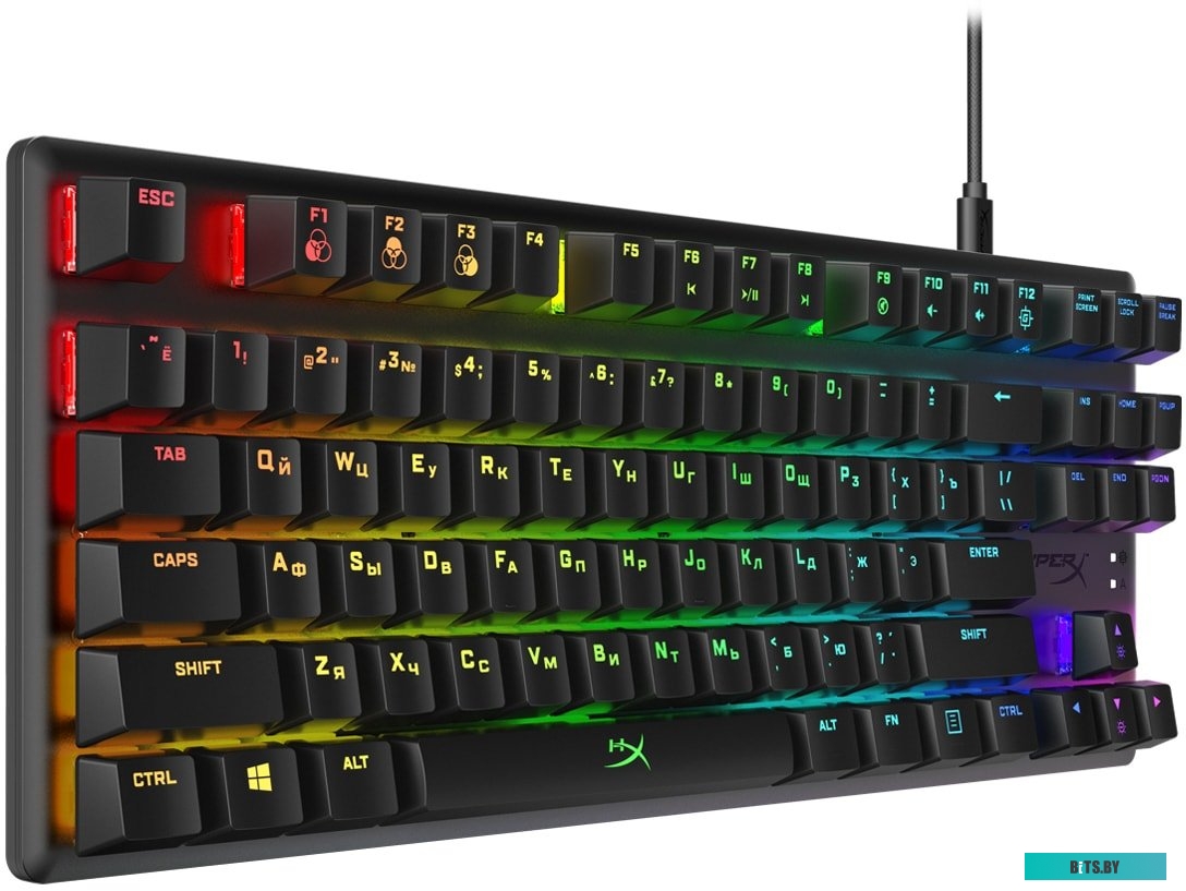 4P5P3AA#ABA Клавиатура HyperX Alloy Origins Core механическая черный USB for gamer LED (4P5P3AA#ABA)