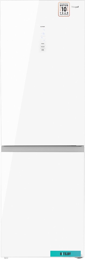 WRK 185 Total NoFrost Inverter White Glass Weissgauff WRK 185 Total NoFrost Inverter White Glass