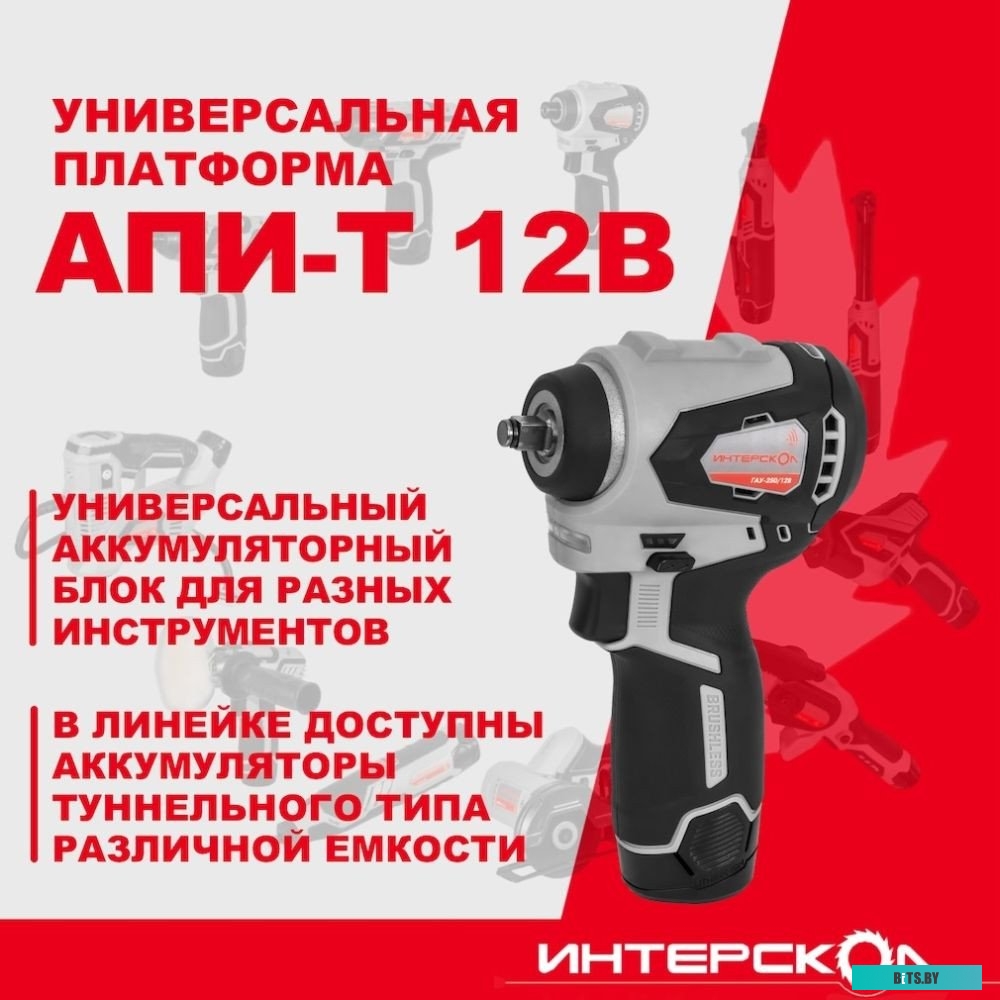804.2.2.70 Интерскол ГАУ-250/12ВЭ 804.2.2.70 (с 2-мя АКБ, кейс)