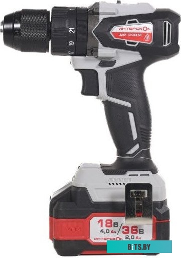 850.2.2.70 Интерскол ДАУ-13/36В 50 850.2.2.70 (с 2-мя АКБ, кейс)