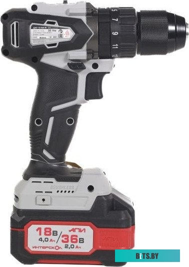 850.2.2.70 Интерскол ДАУ-13/36В 50 850.2.2.70 (с 2-мя АКБ, кейс)