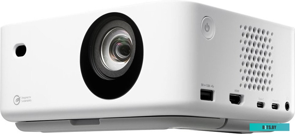 E9PP7LB01EZ1 Лазерный проектор Optoma ML1080 DLP, 1200 Lm; Full HD (1920х1080); 3000000:1;  Корр. трап +/-40 авто;TR 1,2:1;HDMI v2.1 x1;USB-C x1;Audio