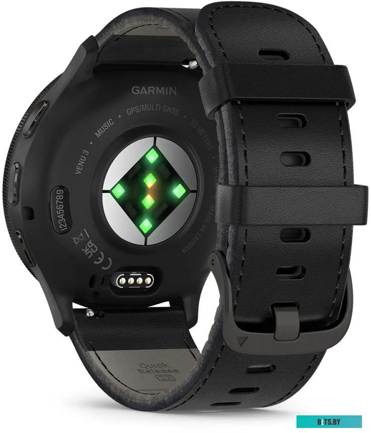 010-02784-52 Garmin Venu 3 (черный, с кожаным ремешком)