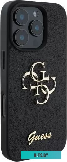 GUHCP16LHG4SGK Guess Fixed Glitters 4G Big metal logo для iPhone 16 Pro GUHCP16LHG4SGK