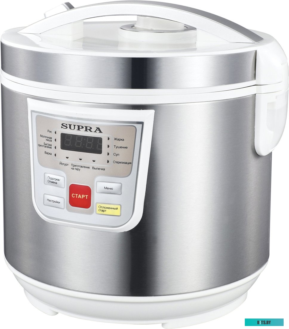 MCS-4115 Мультиварка Supra MCS-4115,  900Вт,   серебристый/белый