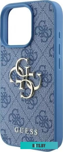 GUHCP16L4GMGBL Guess PU 4G Big metal logo для iPhone 16 Pro GUHCP16L4GMGBL