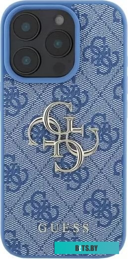 GUHCP16L4GMGBL Guess PU 4G Big metal logo для iPhone 16 Pro GUHCP16L4GMGBL