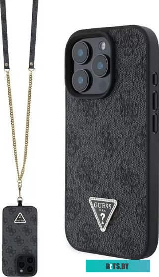 GUHCP16XP4TDSCPK Guess Crossbody PU 4G Triangle Diamond logo для iPhone 16 Pro Max GUHCP16XP4TDSCPK