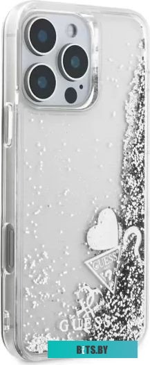GUHCP16LGLHFLSI Guess Liquid Glitter для iPhone 16 Pro GUHCP16LGLHFLSI