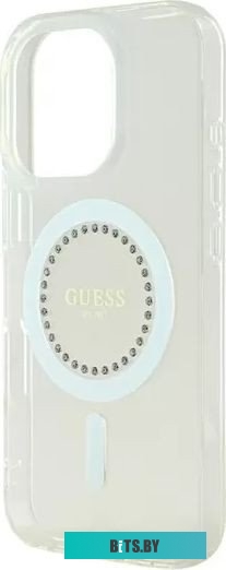 GUHMP16LPFTDTEH Guess PC/TPU Diamond Rhinestone Circle (MagSafe) для iPhone 16 Pro GUHMP16LPFTDTEH