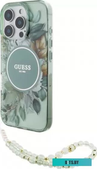 GUHMP16LHFWBRCESN Guess PC/TPU Flowers (MagSafe) для iPhone 16 Pro GUHMP16LHFWBRCESN