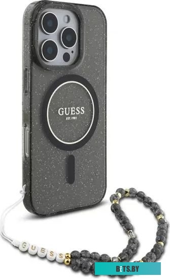 GUHMP16LHGCRELSK Guess PC/TPU Glitter (MagSafe) для iPhone 16 Pro GUHMP16LHGCRELSK