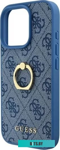 GUHCP16L4GMRBL Guess PU 4G + Ring для iPhone 16 Pro GUHCP16L4GMRBL