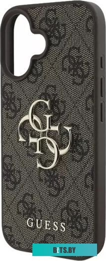 GUHCP16S4GMGBR Guess PU 4G Big metal logo для iPhone 16 GUHCP16S4GMGBR