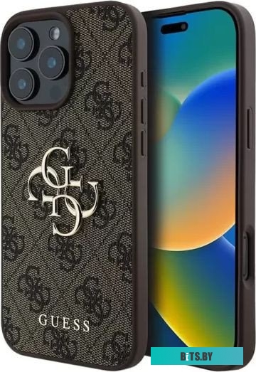 GUHCP16L4GMGBR Guess PU 4G Big metal logo для iPhone 16 Pro GUHCP16L4GMGBR
