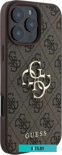 GUHCP16L4GMGBR Guess PU 4G Big metal logo для iPhone 16 Pro GUHCP16L4GMGBR